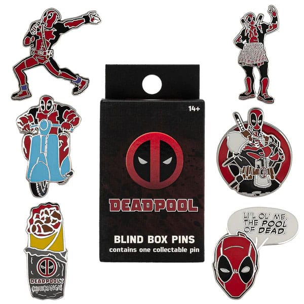 Marvel Deadpool Loungefly Enamel Pin Blind Box - Loaded Dice