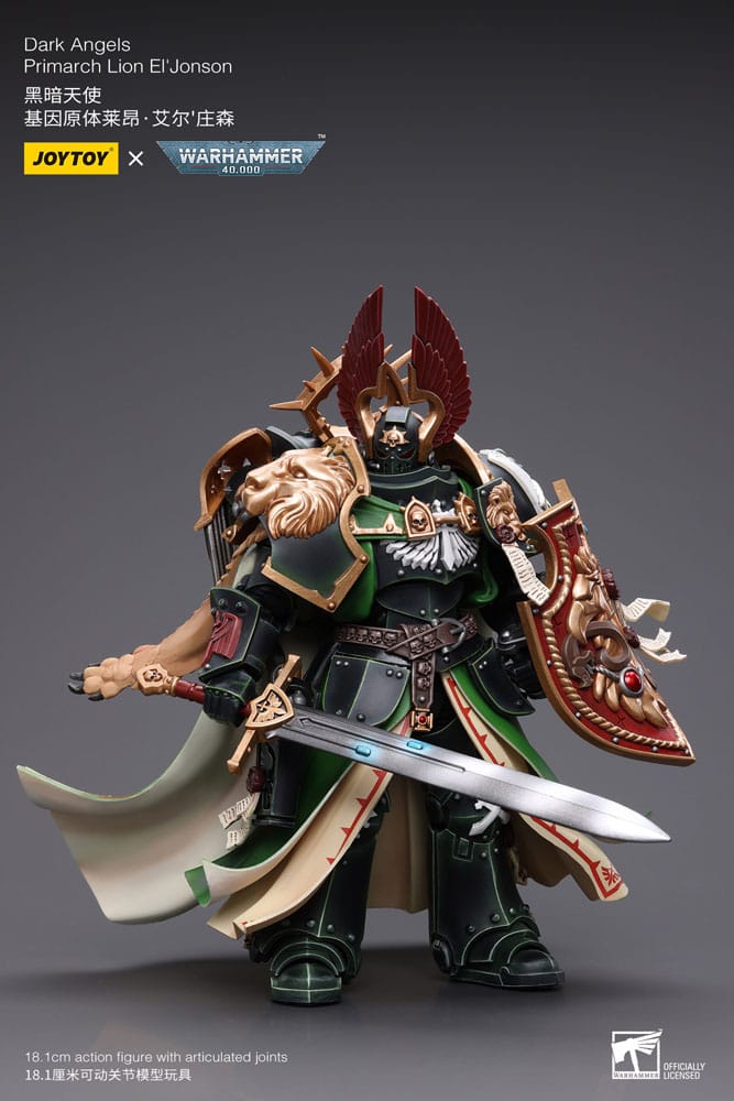 [PRE ORDER] Warhammer 40k Action Figure 1/18 Dark Angels Primarch Lion El' Jonson 18cm - Loaded Dice