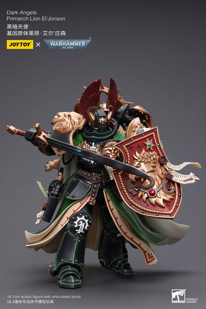 [PRE ORDER] Warhammer 40k Action Figure 1/18 Dark Angels Primarch Lion El' Jonson 18cm - Loaded Dice