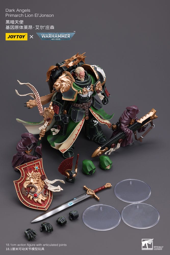 [PRE ORDER] Warhammer 40k Action Figure 1/18 Dark Angels Primarch Lion El' Jonson 18cm - Loaded Dice