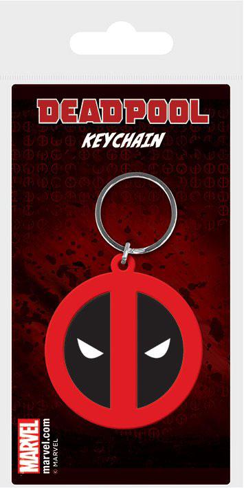 Marvel Comics Rubber Keychain Deadpool Symbol