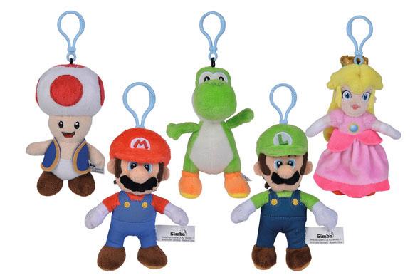 Super Mario Plush Keychains All Stars 13cm